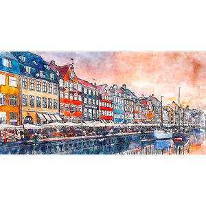 Obraz 80x40 cm Copenhagen – Fedkolor