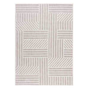 Béžový vonkajší koberec Flair Rugs Blocks, 80 x 150 cm