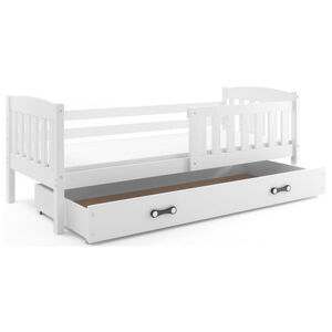 Detská posteľ KUBUS s úložným priestorom 90x200 cm - biela Ružová